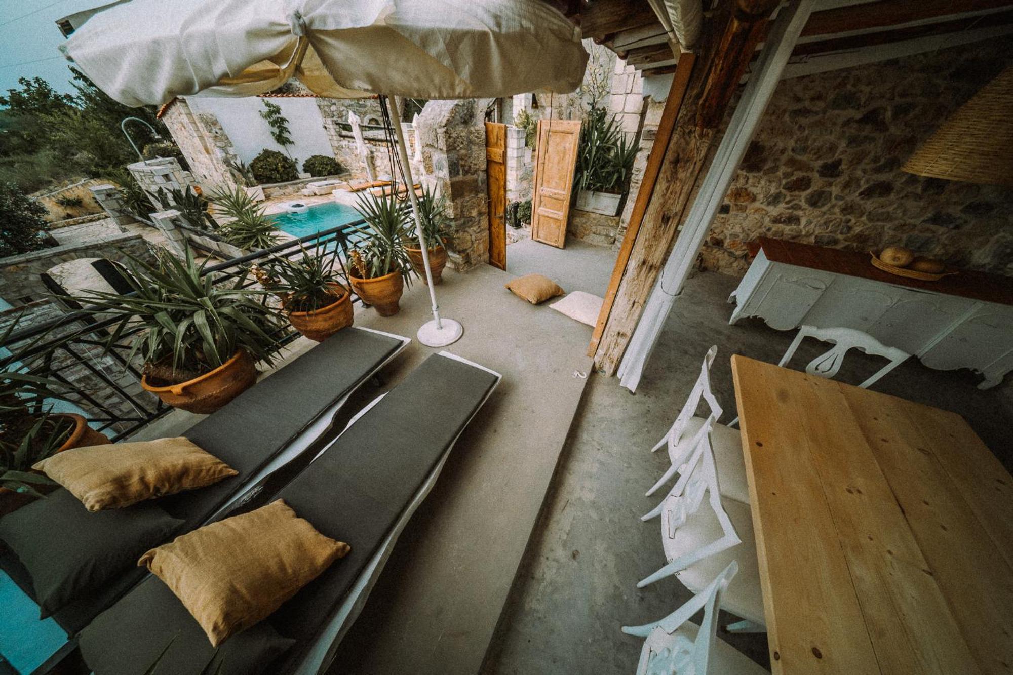 Antonia'S Stonebuilt Mansion With A Private Pool Arménoi Exterior foto