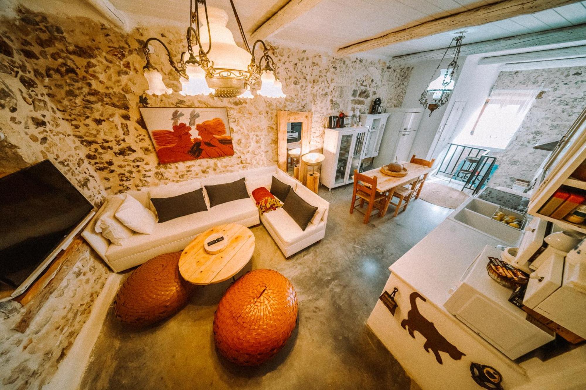Antonia'S Stonebuilt Mansion With A Private Pool Arménoi Exterior foto