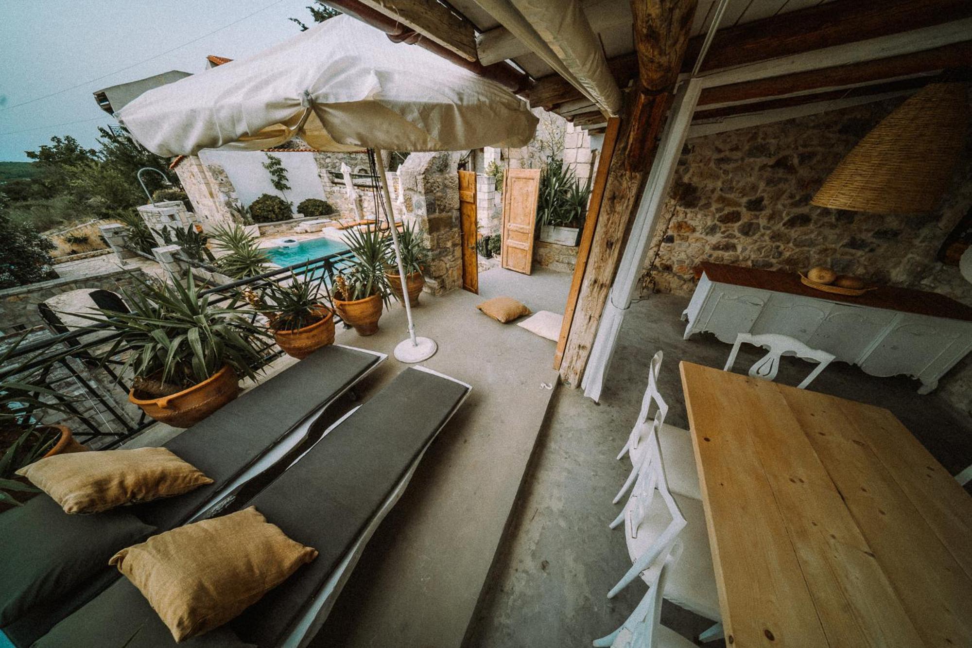 Antonia'S Stonebuilt Mansion With A Private Pool Arménoi Exterior foto